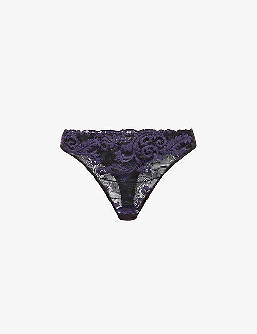 WACOAL: Instant Icon stretch-lace thong