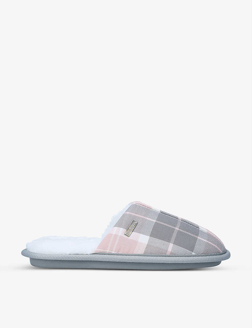 Maddie checked recycled-polyester slippers(9456498)