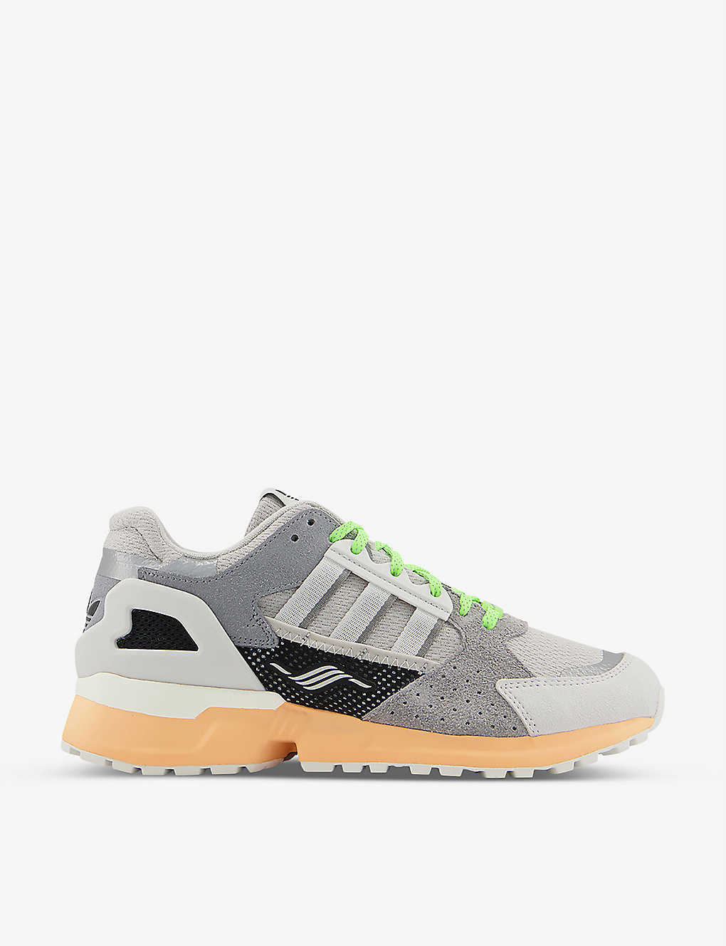 ZX 10,000 logo-print suede and mesh trainers(9268688)