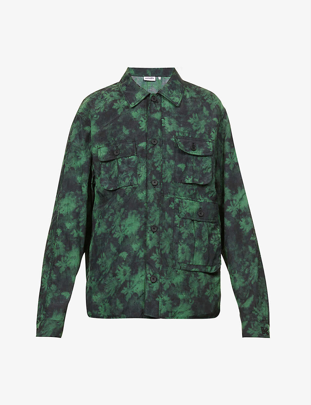 Camouflage-print relaxed-fit ripstop overshirt(9404165)