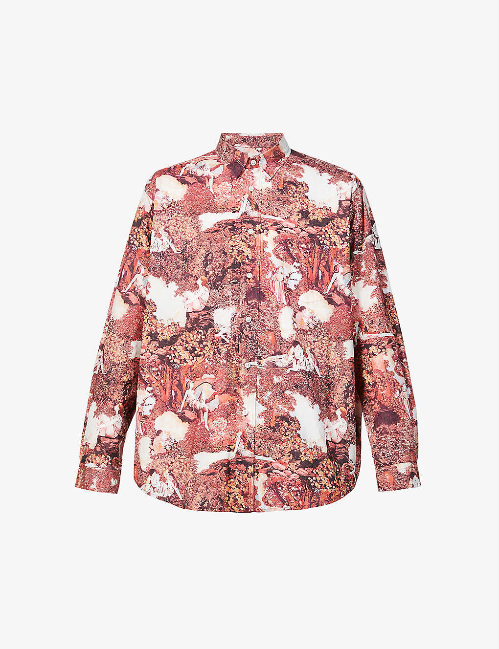 Graphic-print relaxed-fit cotton shirt(9302947)
