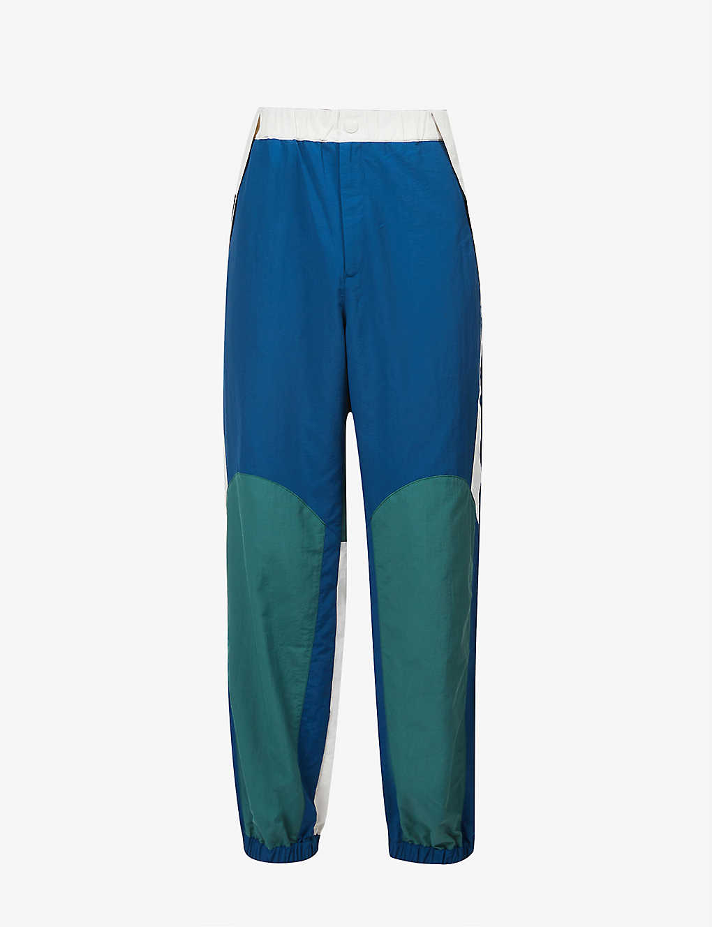 Sport colour-block tapered shell jogging bottoms(9401649)