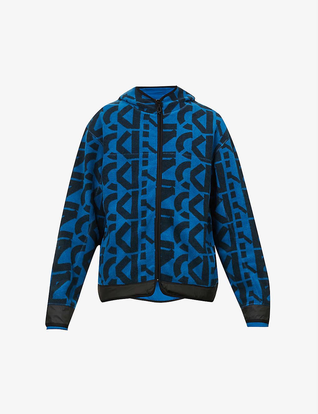 Polar brand-print fleece hooded jacket(9401633)