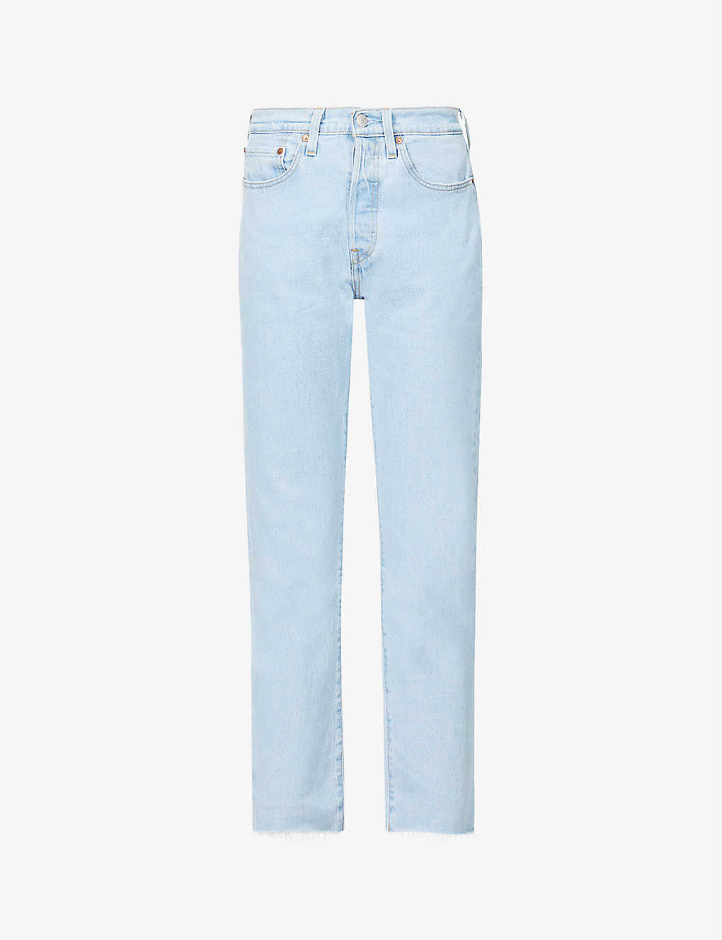 501 cropped straight-leg high-rise jeans(9223116)