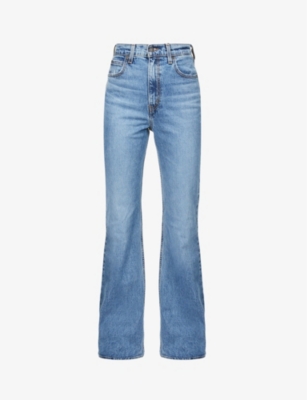 70s High Flare flared high-rise stretch-denim jeans(9420502)