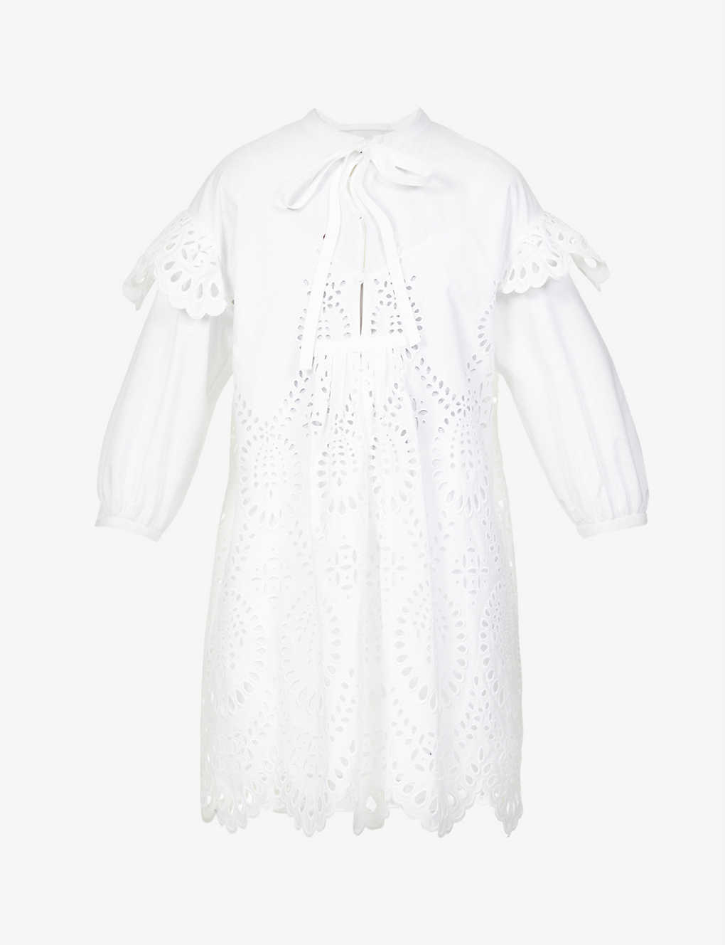 Sangalo embroidered cotton-poplin mini dress(9290305)