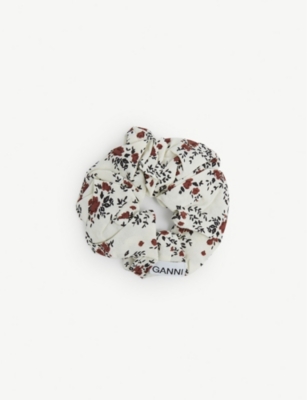 Floral-print woven scrunchie(9272314)