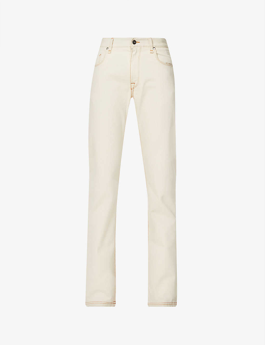 Brand-embossed slim jeans(9212319)