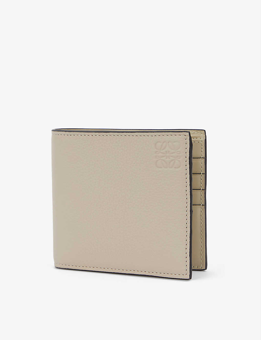 Anagram-embossed leather billfold wallet(9233245)