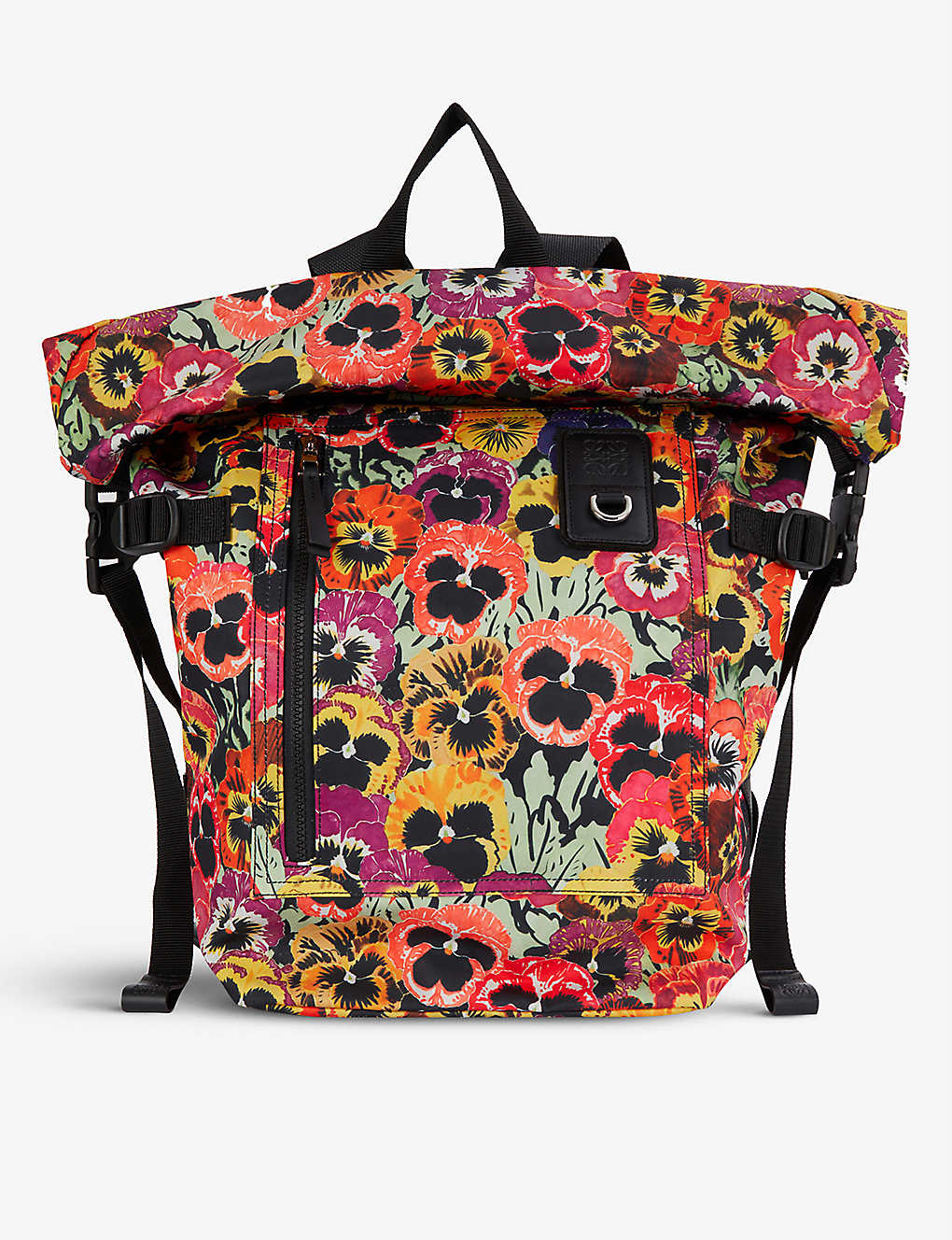 Loewe x Joe Brainard Pansies floral-print woven backpack(9270514)