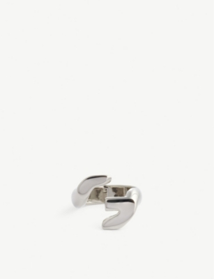 G-Chain silver-toned brass ring(9299782)