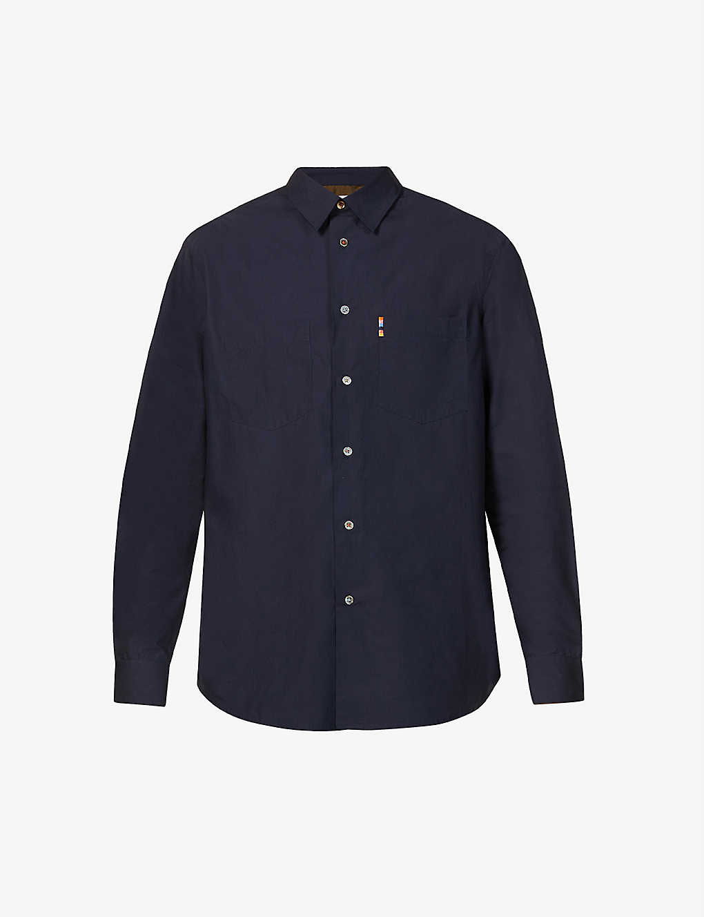 Artist-stripe pocket-detail cotton shirt(9288563)
