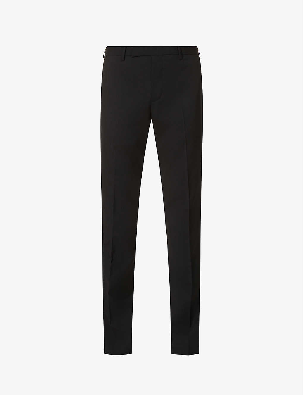 Slim-fit mid-rise stretch-wool trousers(9239512)