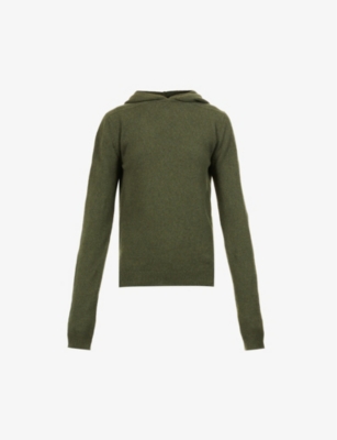 Long-sleeved cashmere and wool-blend hoody(9295822)