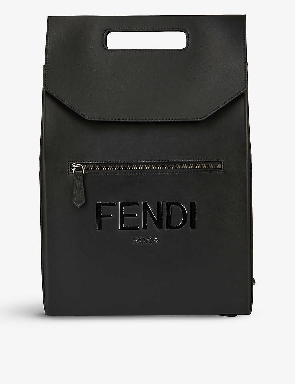 Logo-embossed leather backpack(9322267)