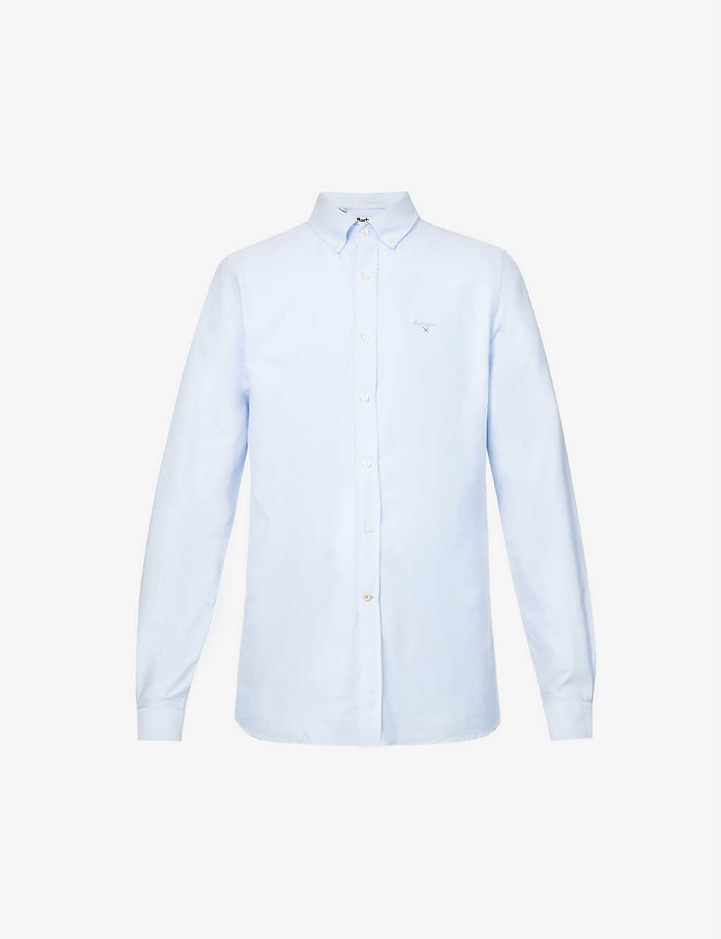 Logo-embroidered tailored-fit cotton shirt(9225395)
