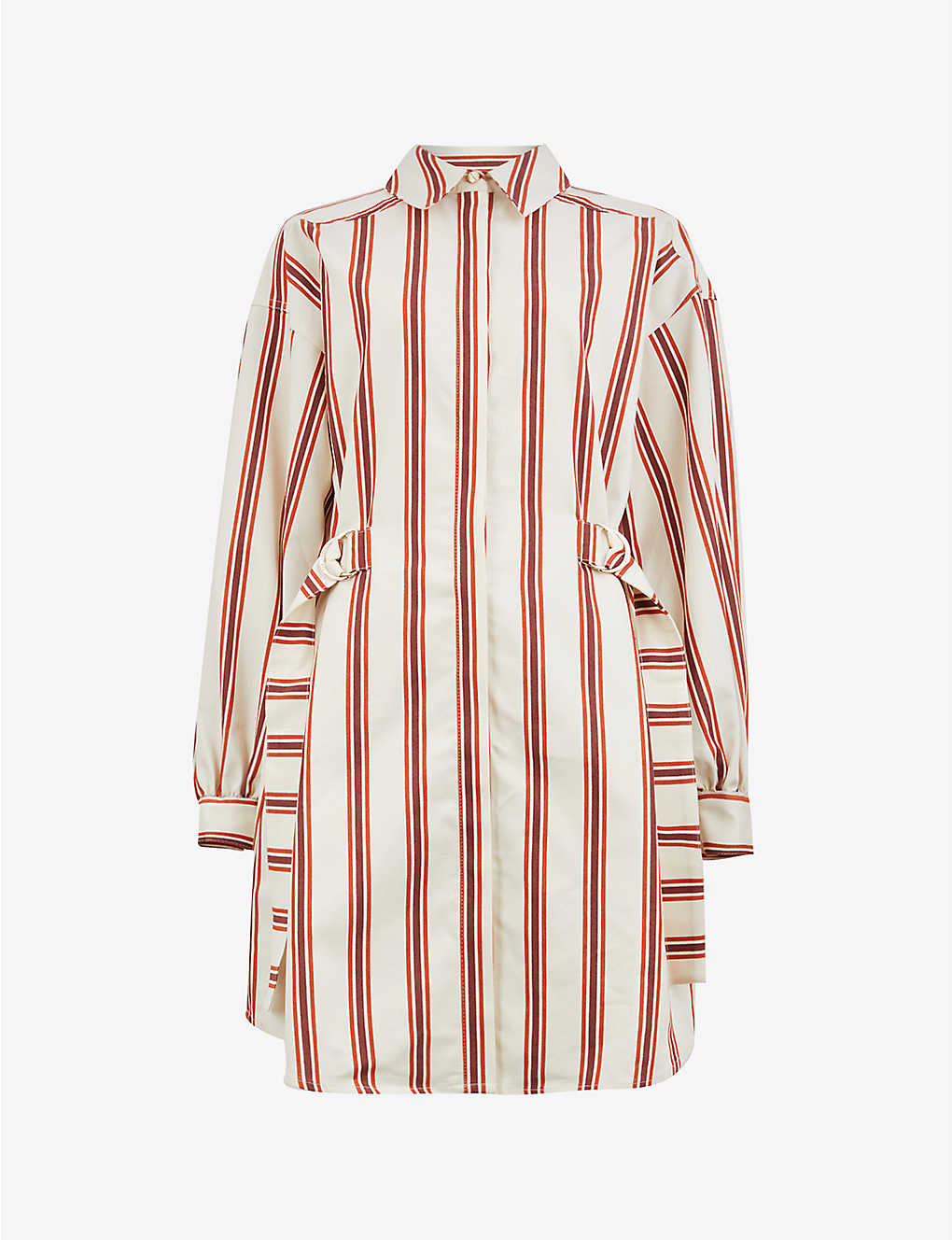 Kaate striped stretch cotton-blend mini dress(9239475)