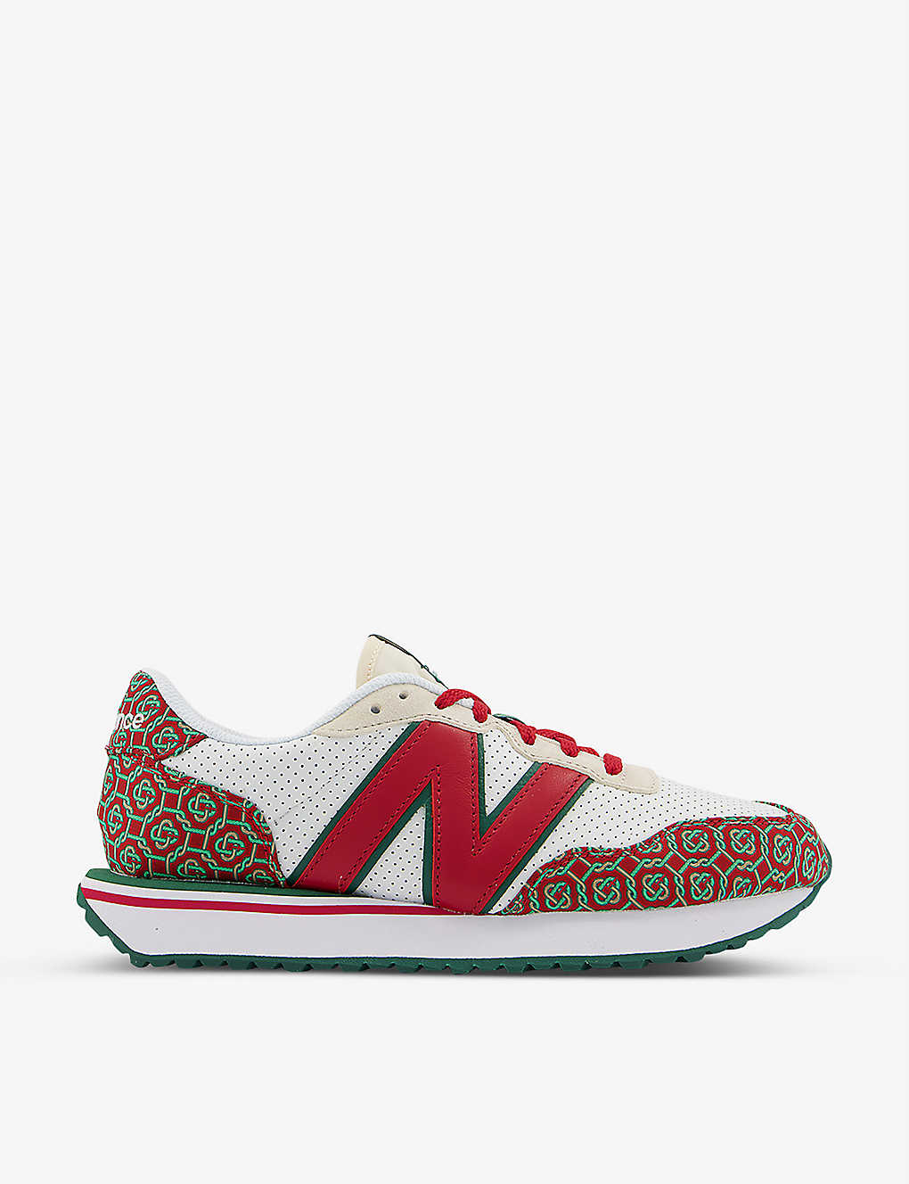 New Balance x Casablanca M237 suede and mesh trainers(9423402)