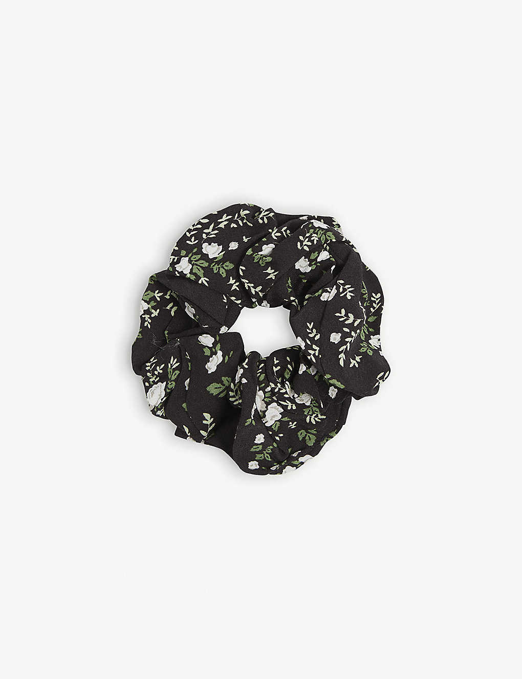 Floral-print organic-cotton scrunchie(9303740)