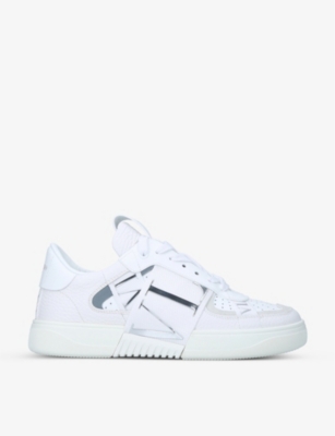 VL7N logo-strap low-top leather trainers(9344581)