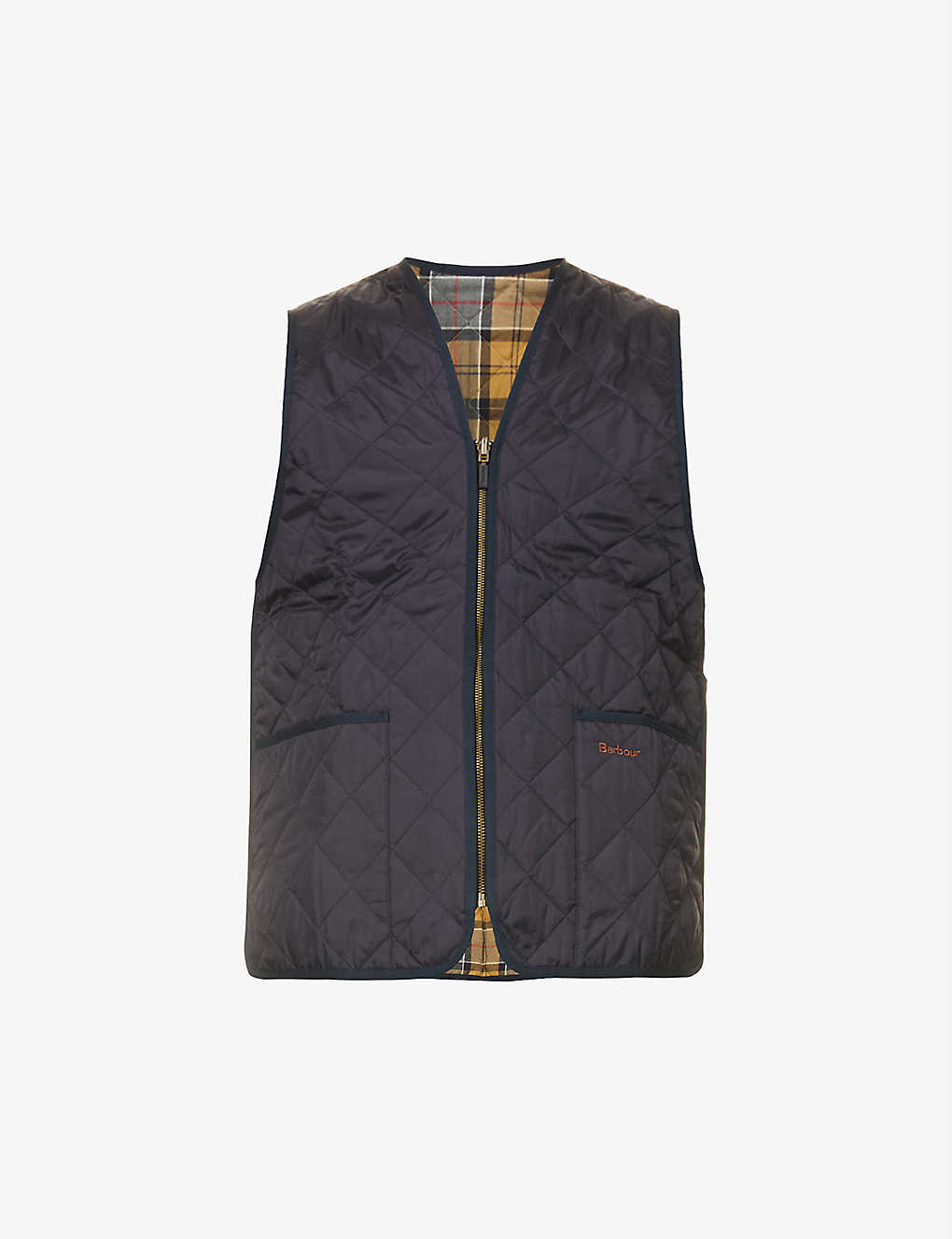 Funnel-neck quilted shell gilet(9340003)