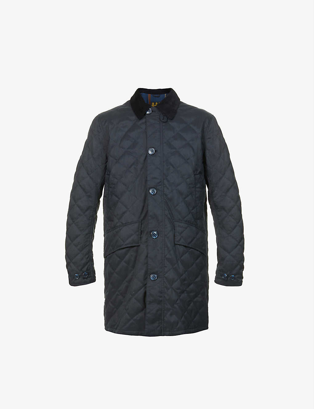 Quilted corduroy-collar jacket(9430171)