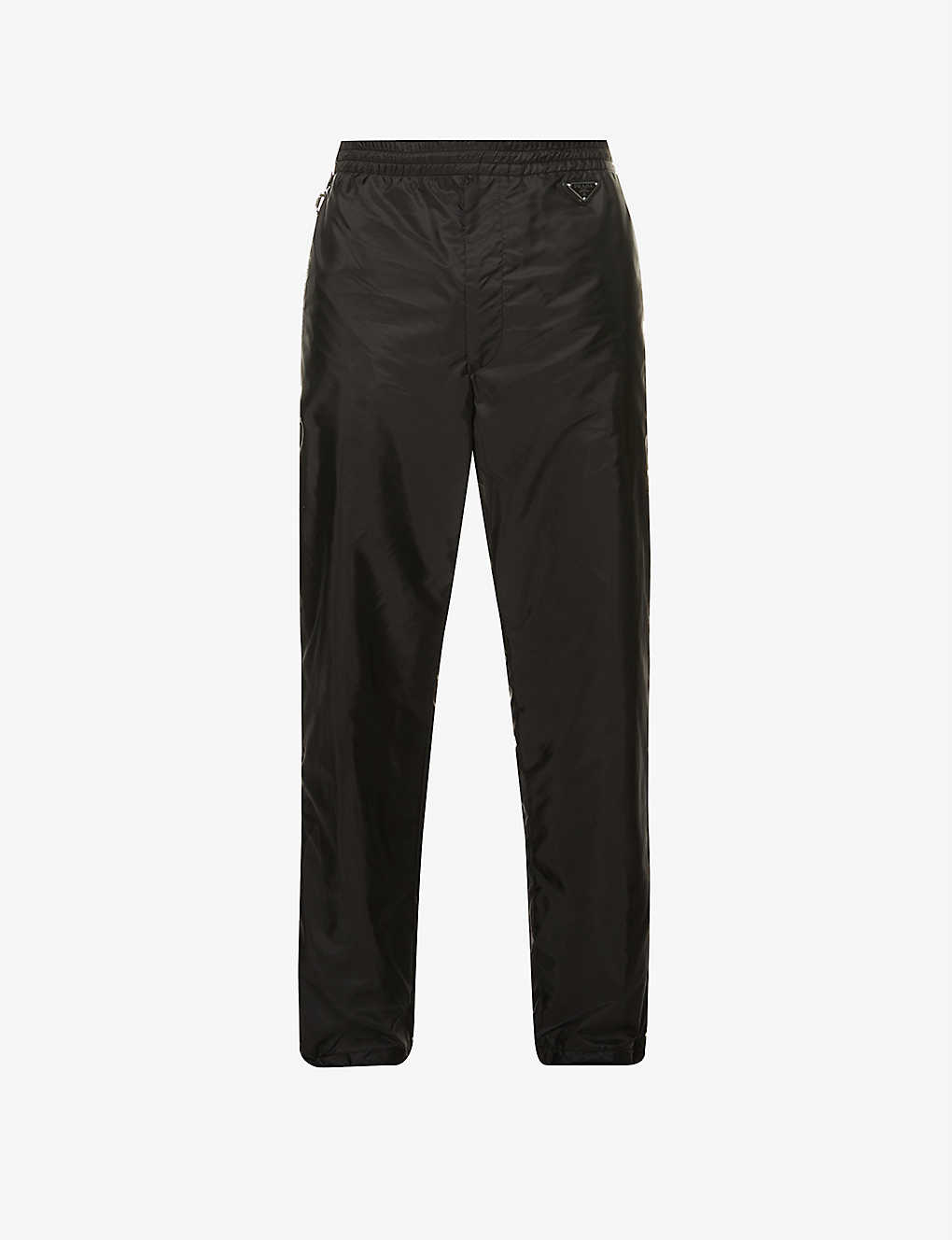 Brand-plaque relaxed-fit recycled-nylon tracksuit trousers(9310599)