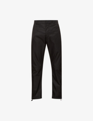 Brand-plaque tapered recycled-nylon trousers(9230804)