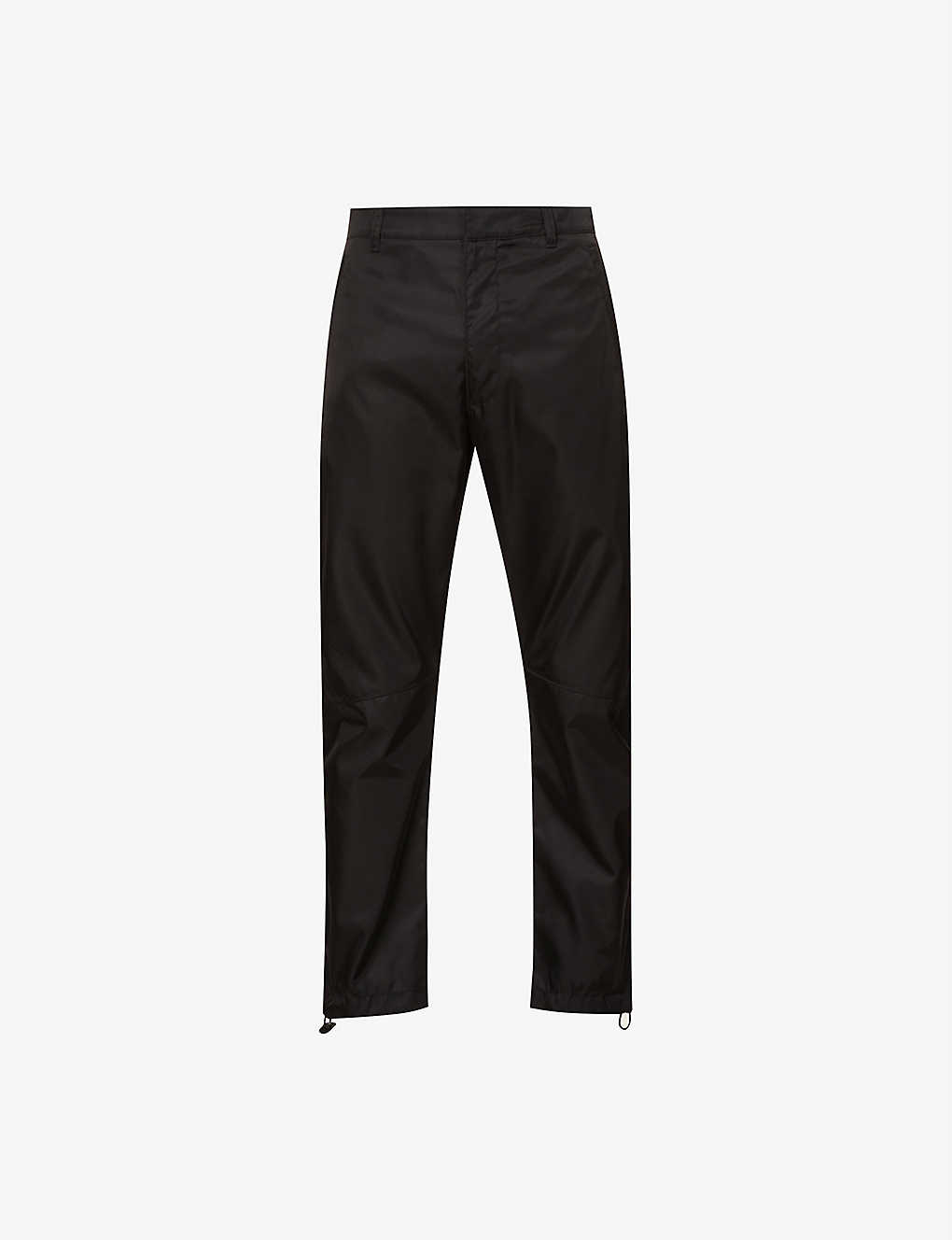 Brand-plaque tapered recycled-nylon trousers(9230804)