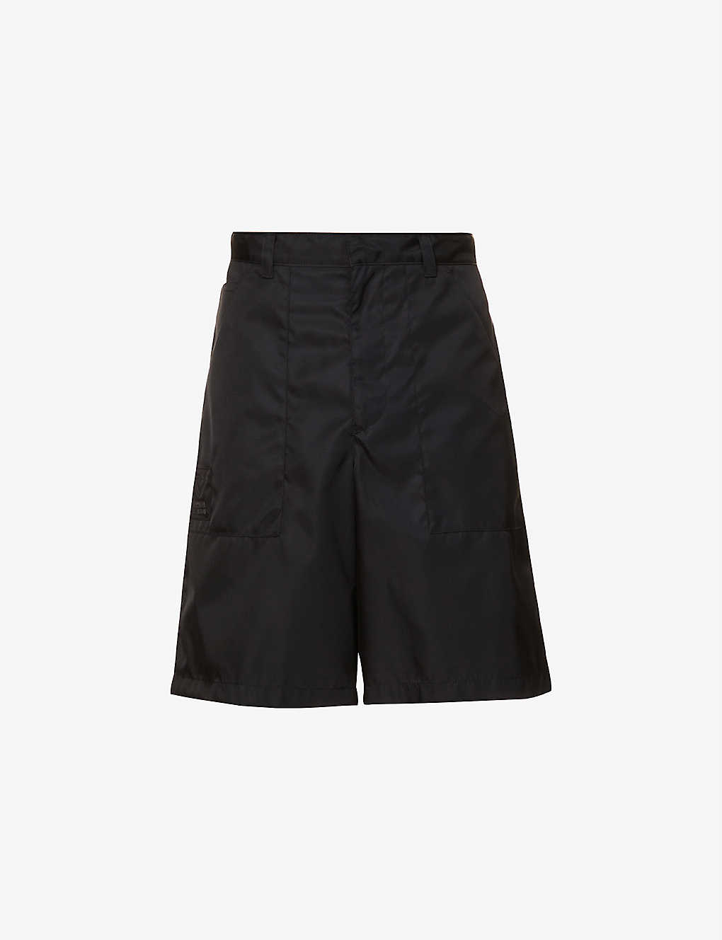 Brand-plaque straight recycled-nylon shorts(9228506)