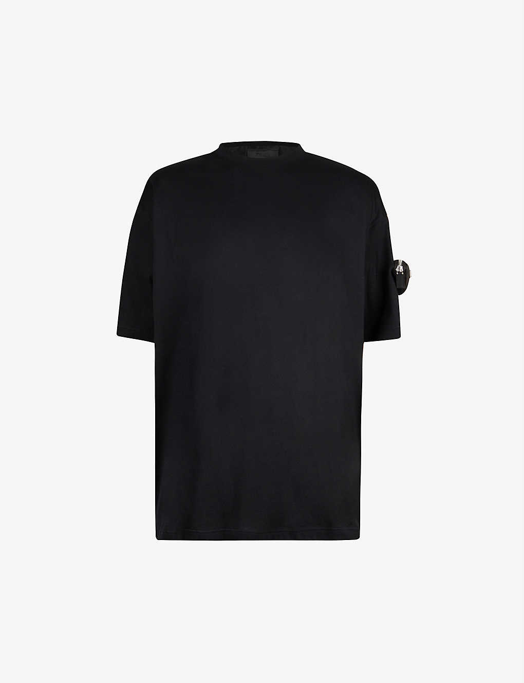 Zip-pouch cotton-jersey T-shirt(9306178)