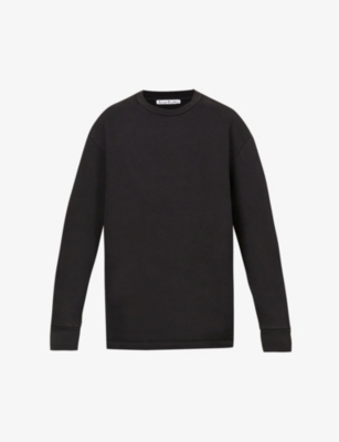 Brand-print oversized cotton-jersey sweatshirt(9384685)