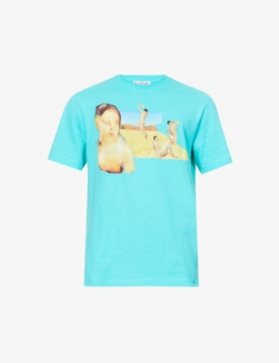 Acne Studios x Robbie Barrat graphic-print organic-cotton jersey T-shirt(9380912)