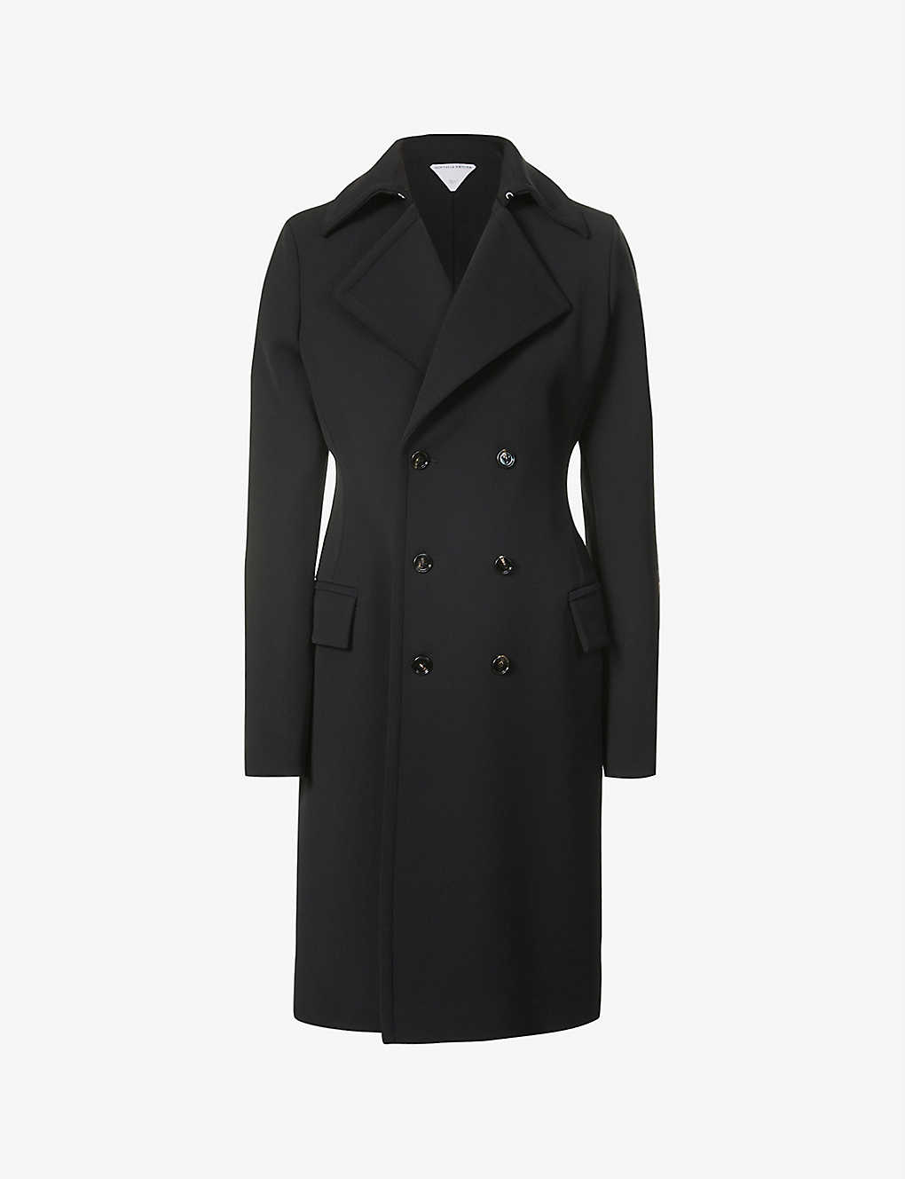 Double-breasted wool-blend coat(9306340)