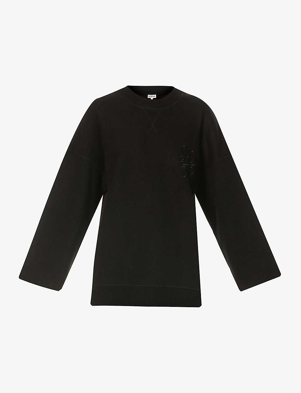 Anagram-embroidered oversized woven sweatshirt(9329942)