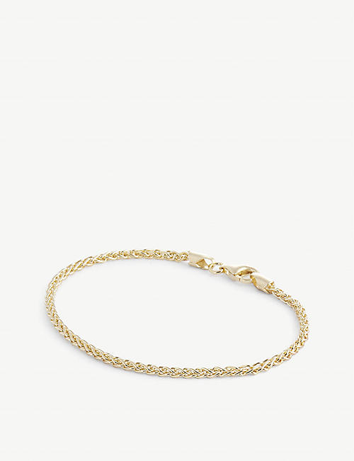 HATTON LABS: Rope 18ct yellow gold-plated sterling-silver bracelet