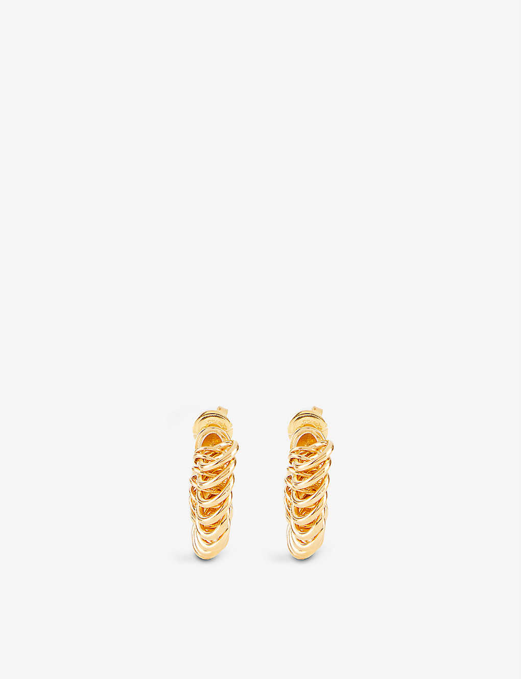 Loop 18ct yellow gold-plated sterling-silver hoop earrings(9313478)