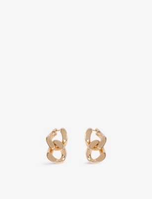Chains 18ct yellow gold-plated sterling-silver earrings(9290044)