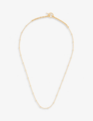 Knot 18ct yellow gold-plated sterling-silver chain necklace(9313415)