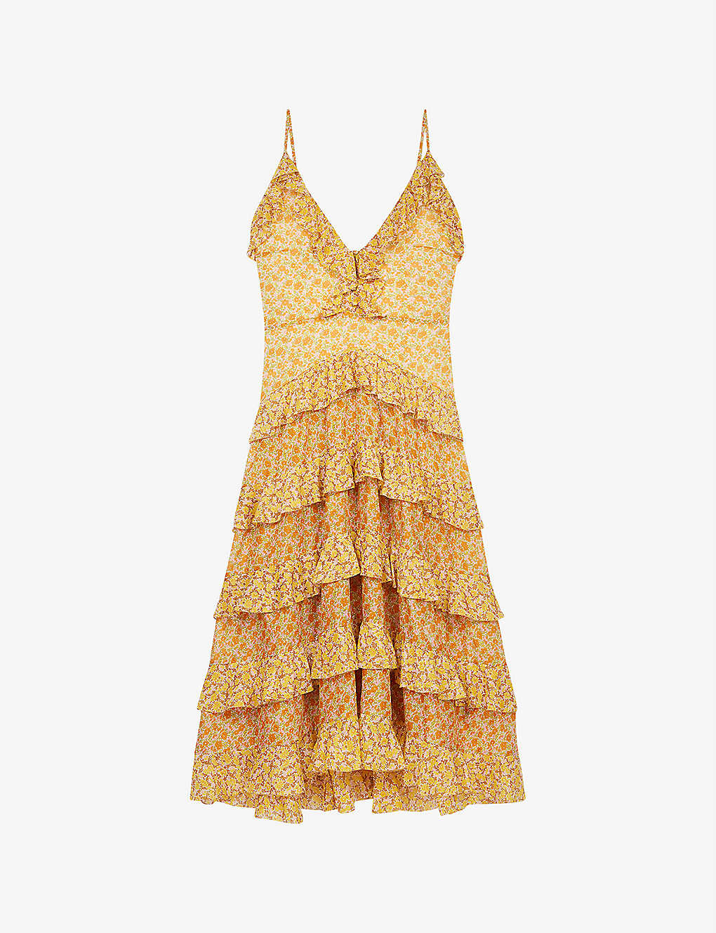 Rissol ruffled cotton maxi dress(9379083)