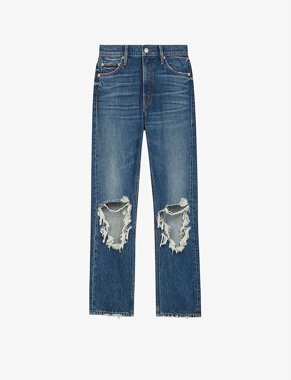 Peterson straight-leg high-rise organic-cotton denim jeans(9340183)