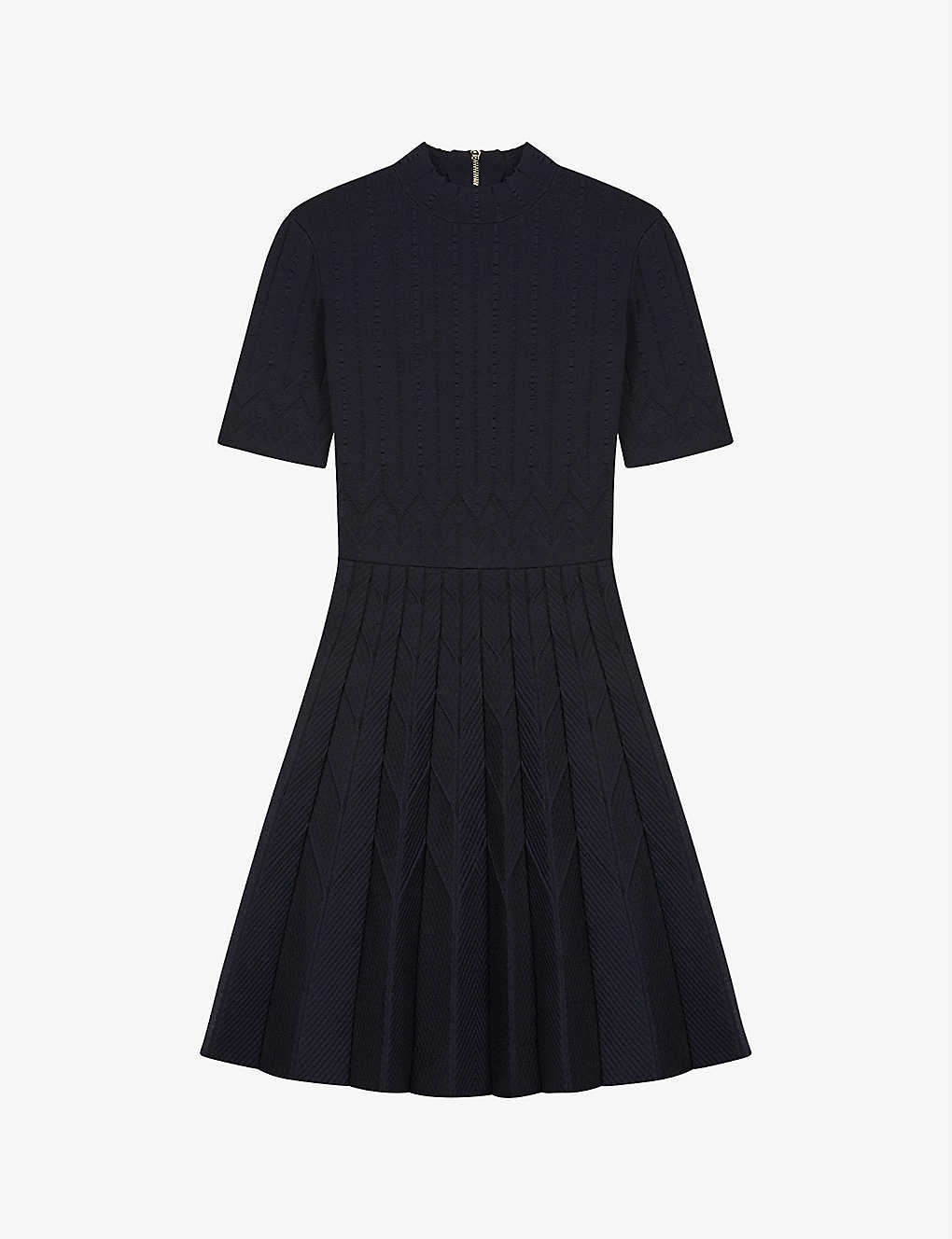 Reciera geometric-jacquard stretch-knit mini dress(9336347)