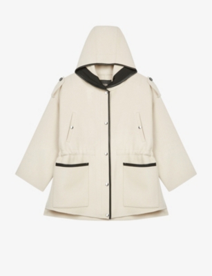 Gangza double-faced wool-blend hooded coat(9379139)