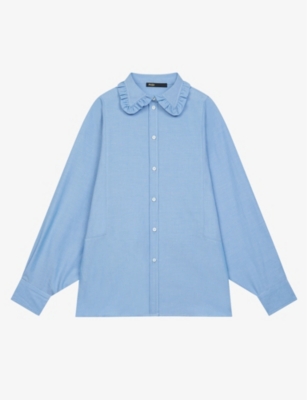 Cade Peter-Pan collar cotton shirt(9341878)