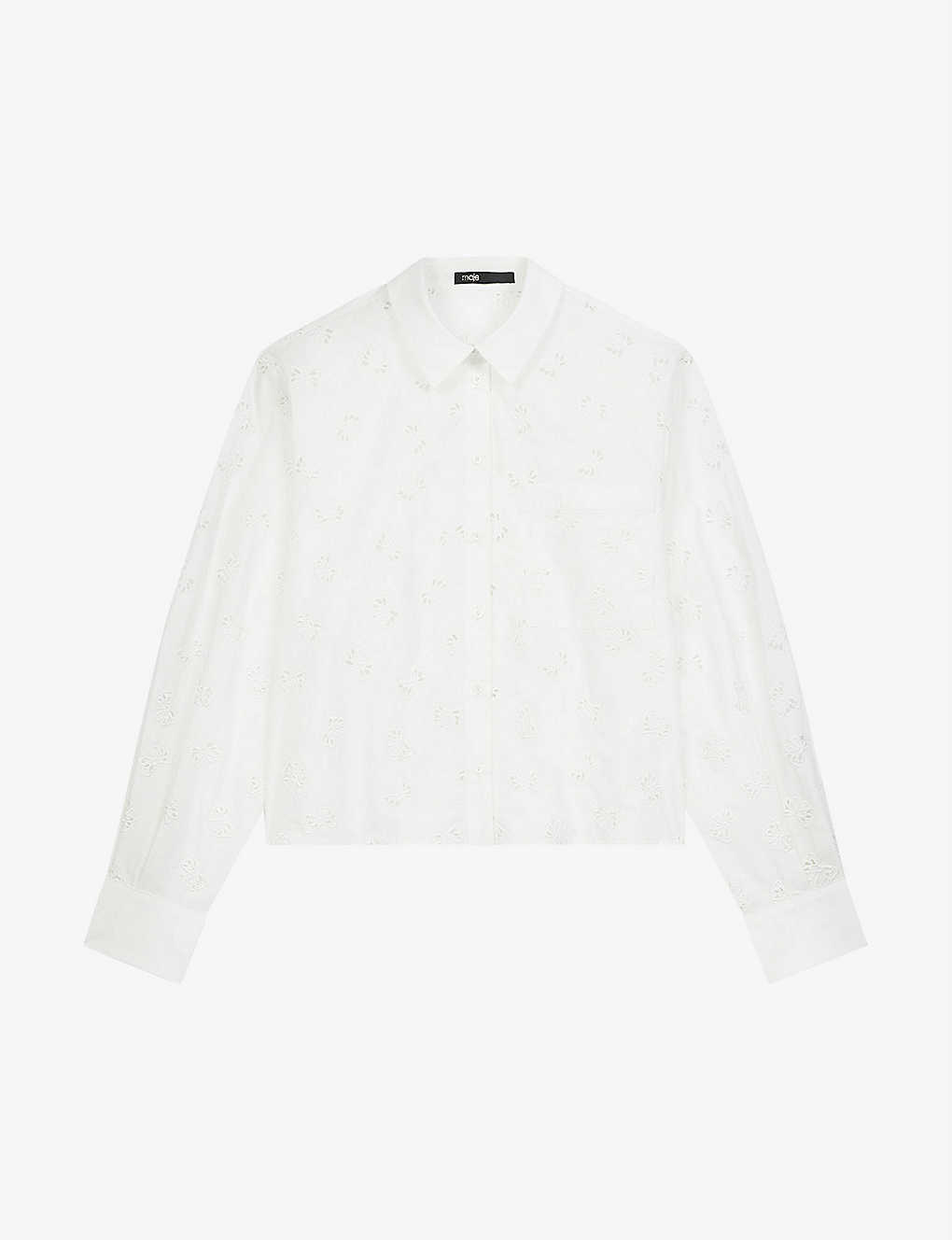 Calie broderie anglaise cotton-poplin shirt(9291037)