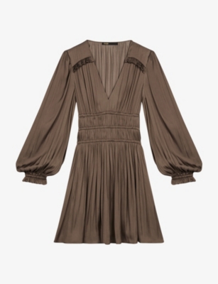Rianna satin mini dress(9408197)