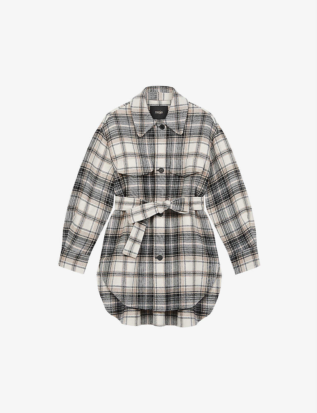 Gavinima check-print wool-blend shirt(9436246)