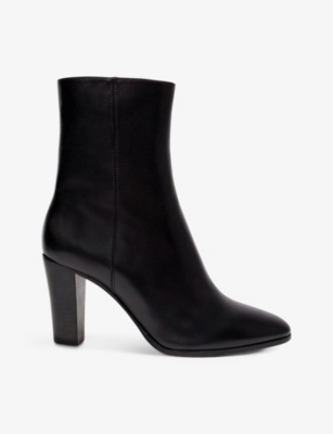 Fanette pointed-toe leather ankle boots(9380816)