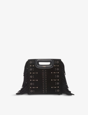 M Mini stud-embellished suede bag(9380814)