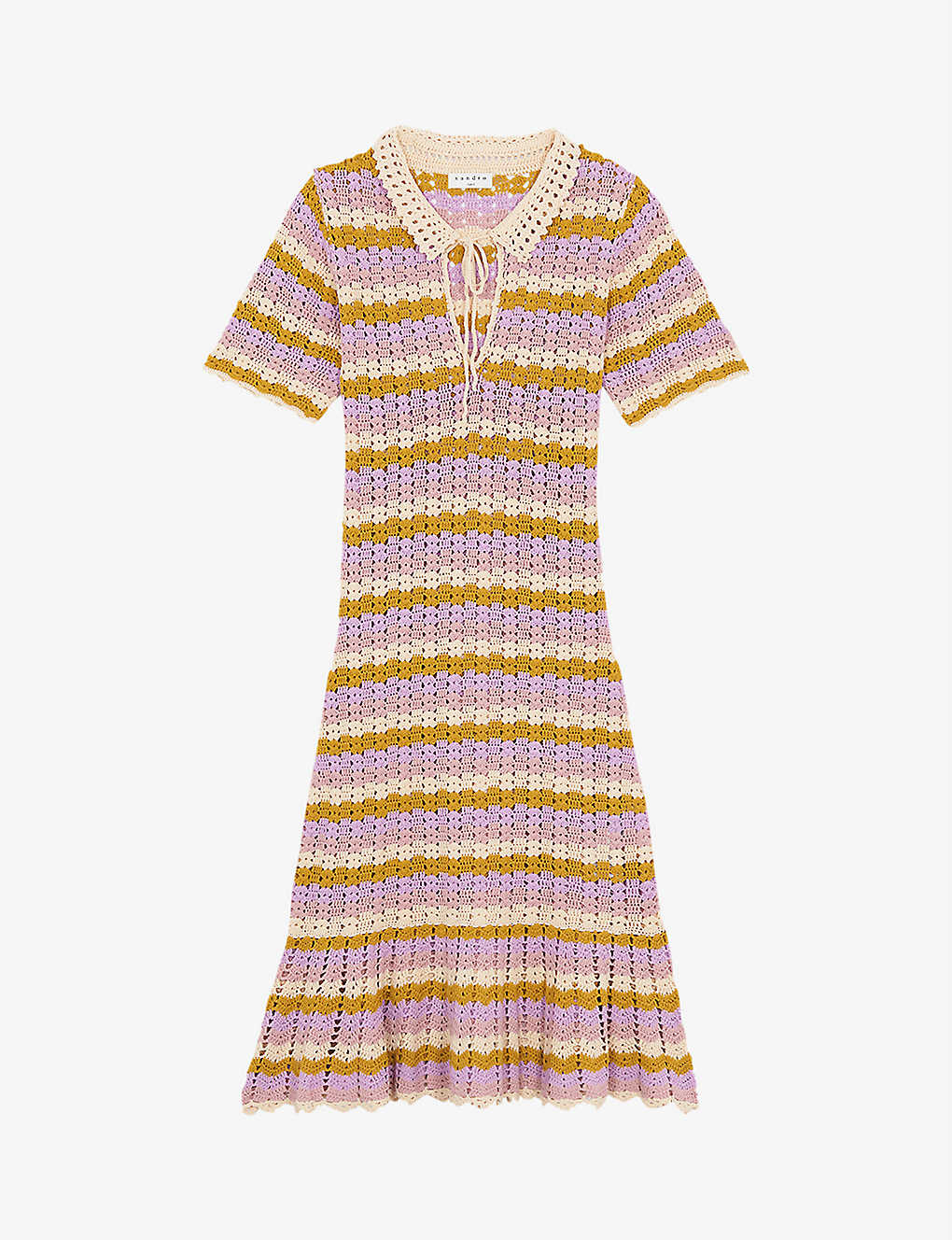 Ethel polo-style crochet dress(9286031)